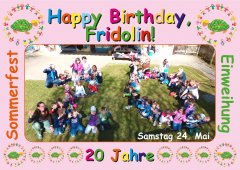 20 Jahre Kindergarten_Karte 20 Jahre Kindergarten_Karte